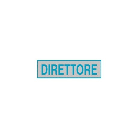 Cartello adesivo direttore