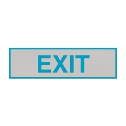 Cartello adesivo exit