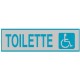 Cartello adesivo toilette disabili