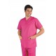 Casacca da lavoro colours scollo a V maniche corte unisex polyestere e cotone per infermieri- Isacco