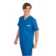 Casacca da lavoro colours scollo a V maniche corte unisex 100% cotone per infermieri, medici, OSS- Isacco