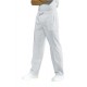 Pantalone da lavoro unisex bianco Super Dry con elastico in vita per infermieri- Isacco