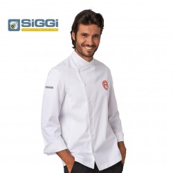 Giacca cuoco bianca in cotone MasterChef- Siggi