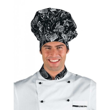 Cappello cuoco nero fantasia Tortuga- Isacco