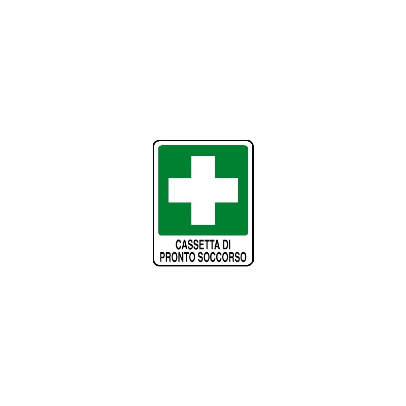 Cartello cassetta di pronto soccorso 125x145