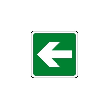 Cartello verso salvataggio - antincendio freccia destra - sinistra160X160