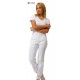 Pantalone da lavoro donna Alyson bianco per personale medico sanitario- Siggi Dr.Blue