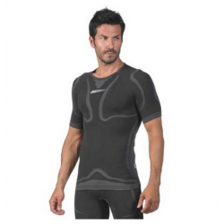 T-Shirt intima termica nera manica corta confortevole e traspirante Alisei - Logica