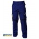 Pantalone da lavoro Explorer con tessuto elasticizzato per operai/meccanici grigio e blu - Siggi