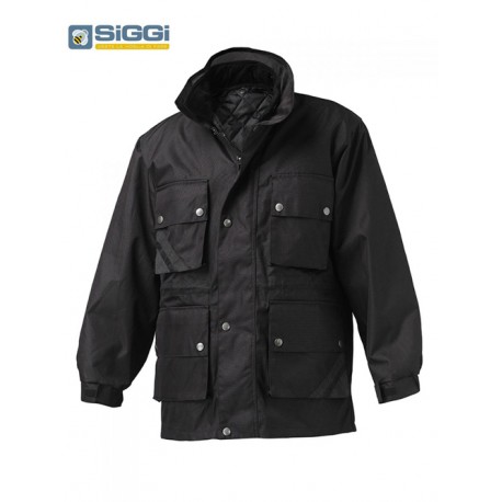 Giubbotto/Parka da lavoro Winter Nero o Blu con giacca interna in microfibra staccabile - Siggi