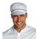 Cappello da lavoro unisex Charly con rete e riporti colorati per panifici - pizzerie - caseifici - Isacco