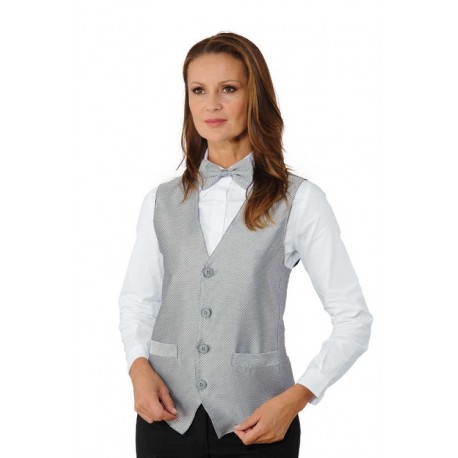 Gilet da lavoro unisex con bottoni silver per camerieri - Isacco