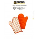 Guantone da cucina bianco e arancio con stampa loghi Masterchef ( idea regalo)- Siggi