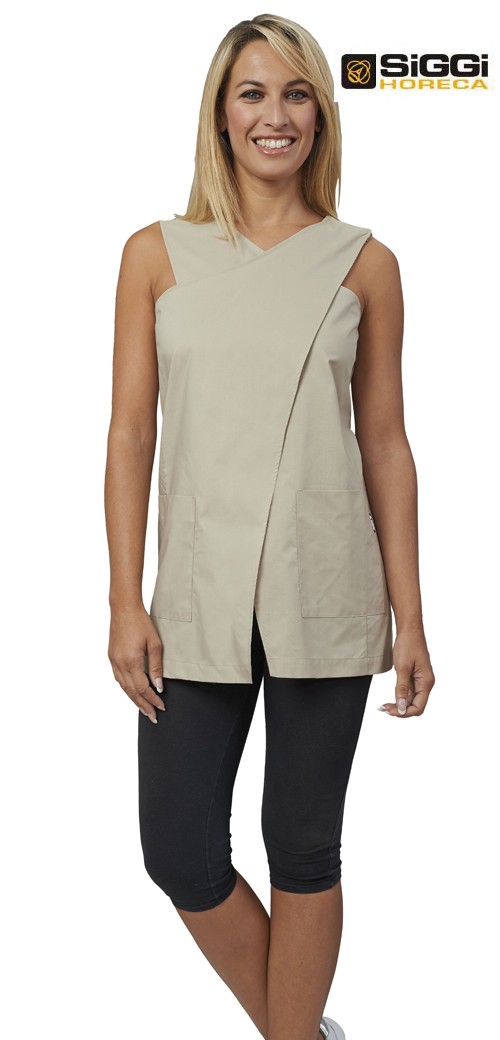 Casacca/smanicato da lavoro donna Clelia in vari colori per estetiste,  parrucchiere e banconiste - Siggi Horeca