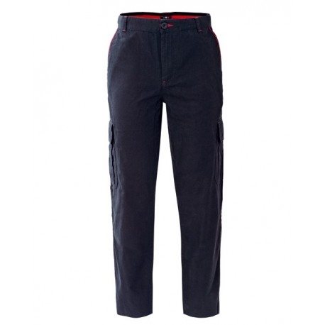 Pantalone da lavoro uomo new santiago con tasconi laterali in 100% cotone blu o grigio per operai- elettricisti