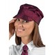 Cappello da lavoro unisex Sam linea lurex oro-argento-bordeaux - Isacco