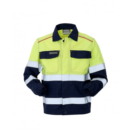 Giubbetto da lavoro unisex alta visibilità blu/giallo Pentavalente III categoria - Lancelot