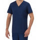 Casacca da lavoro uomo Giuliano con scollo a V manica corta per medici, infermieri. guardia medica- GIBLOR'S