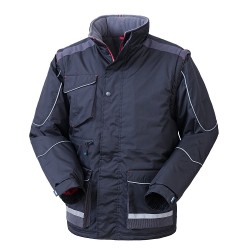 Giubbotto da lavoro invernale uomo SNIPER spalmato PVC con maniche staccabili- Lancelot