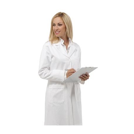 Camice da lavoro sfiancato donna Reynard per medico, farmacista, biologo- Siggi Dr. Blue