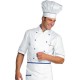 Giacca cuoco manica corta estiva con bottoni a funghetto Extra Light Alicante bianca- Isacco