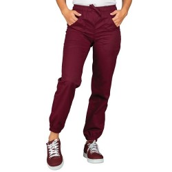 Pantalone/pantagiaffa da lavoro unisex colorato con elastico alle caviglie 195 g/m2 per cuochi/medici - Isacco