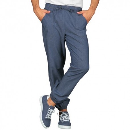 Pantagiaffa jeans light stretch con tasche anteriori ed una posteriore - Isacco