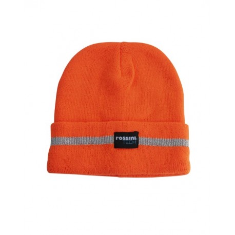 Cappello/zuccotto da lavoro invernale alta visibilità giallo e arancio - Rossini