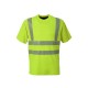 T-shirt da lavoro unisex mezza manica alta visibiltà giallo e arancio - Rossini