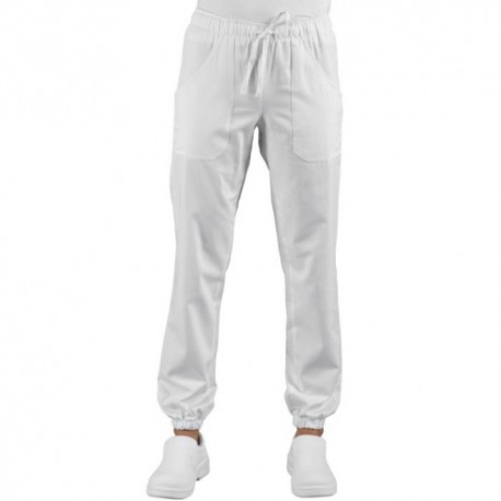 Pantagiaffa/pantalone unisex 100% cotone bianco - Isacco
