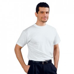 T- shirt da lavoro unisex girocollo bianca - Isacco