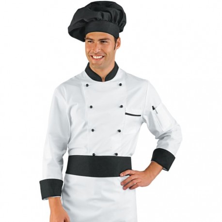 Giacca cuoco Royal Chef manica lunga bottoni a funghetto - Isacco