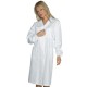 Camice donna antinfortunistico manica lunga bianco 100% cotone - Isacco