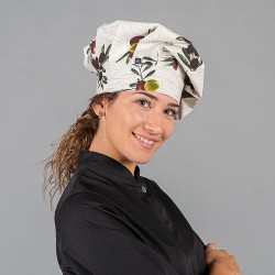 Cappello cuoco unisex stampa olive - Garys