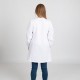 Casacca/Camice da lavoro donna bianco con profili colorati per educatrici/infermiere - Garys
