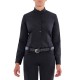 Camicia da lavoro donna Venus nero/bianco con collo coreano per cameriere - bariste - Giblor's