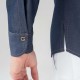 Camicia da lavoro uomo Roger manica lunga in jeans con collo coreano e taschino lato cuore per camerieri - baristi - Giblor's