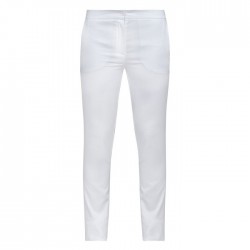 Pantalone da lavoro donna Rebecca bianco taglio elegante slim fit per cameriere, receptionists - Giblor's