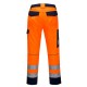Pantalone da lavoro uomo ignifugo Modaflame RIS arancio/blu alta visibilità per benzinai, pompieri - Portwest
