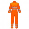 Tuta da lavoro uomo ignifuga Modaflame RIS arancio alta visibilità per benzinai, pompieri - Portwest