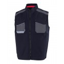 Gilet da lavoro uomo Ultraflex grigio/blu con collo alla coreana per impiantisti/operai - Rossini