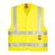 Gilet da lavoro Hi-vis ignifugo con banda riflettente ignifuga cucita Premium - Portwest