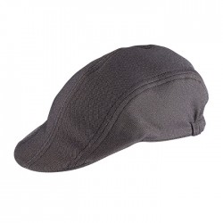 Cappello/coppola da lavoro unisex regolabile con elastico tortora per pizzaioli, cuochi, camerieri - Giblor's