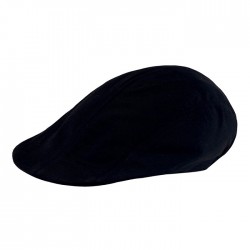 Cappello/coppola da lavoro unisex regolabile con elastico nero per pizzaioli, cuochi, camerieri - Giblor's