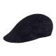 Cappello/coppola da lavoro unisex regolabile con elastico nero in poliestere per pizzaioli, cuochi, camerieri - Giblor's