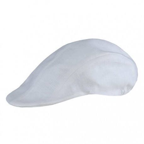 Cappello/coppola da lavoro unisex regolabile con elastico bianco in Lyocel per pizzaioli, cuochi, camerieri - Giblor's