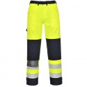 Pantalone da lavoro uomo Hi-vis multi norma alta visibilità giallo/blu per benziani, pompieri - Portwest