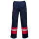 Pantalone da lavoro Bizflame plus con mezza vita elasticizzata per benzinai, pompieri - Portwest