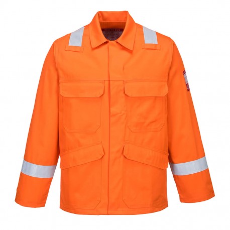 Giacca da lavoro Plus Bizflame con due tasche al petto per benzinai, pompieri - Portwest