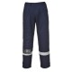 Pantalone da lavoro Plus Bizflame con mezza vita elasticizzata per benzinai, pompieri - Portwest